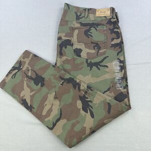 Polo Ralph Lauren Jeans Mens 46B x 32 Denim Camo Varick Slim Straight